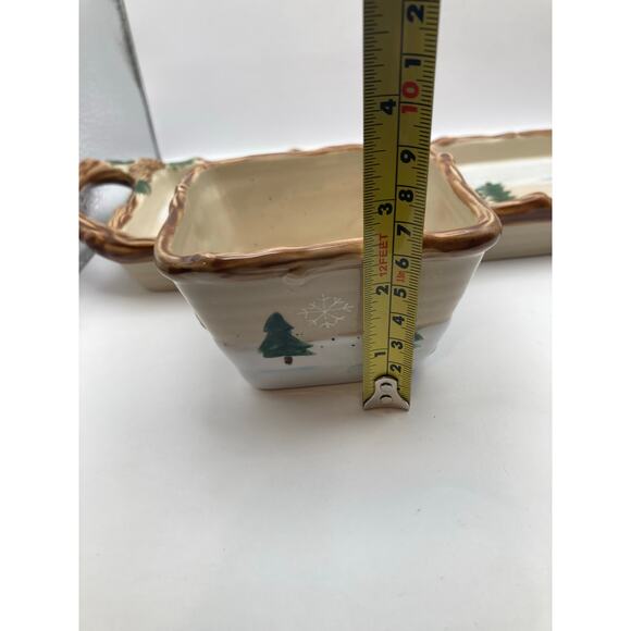 Heartland Four Piece Plater Three Dip Serving Bowls St Nicholas Square Christmas - Picture 14 of 14